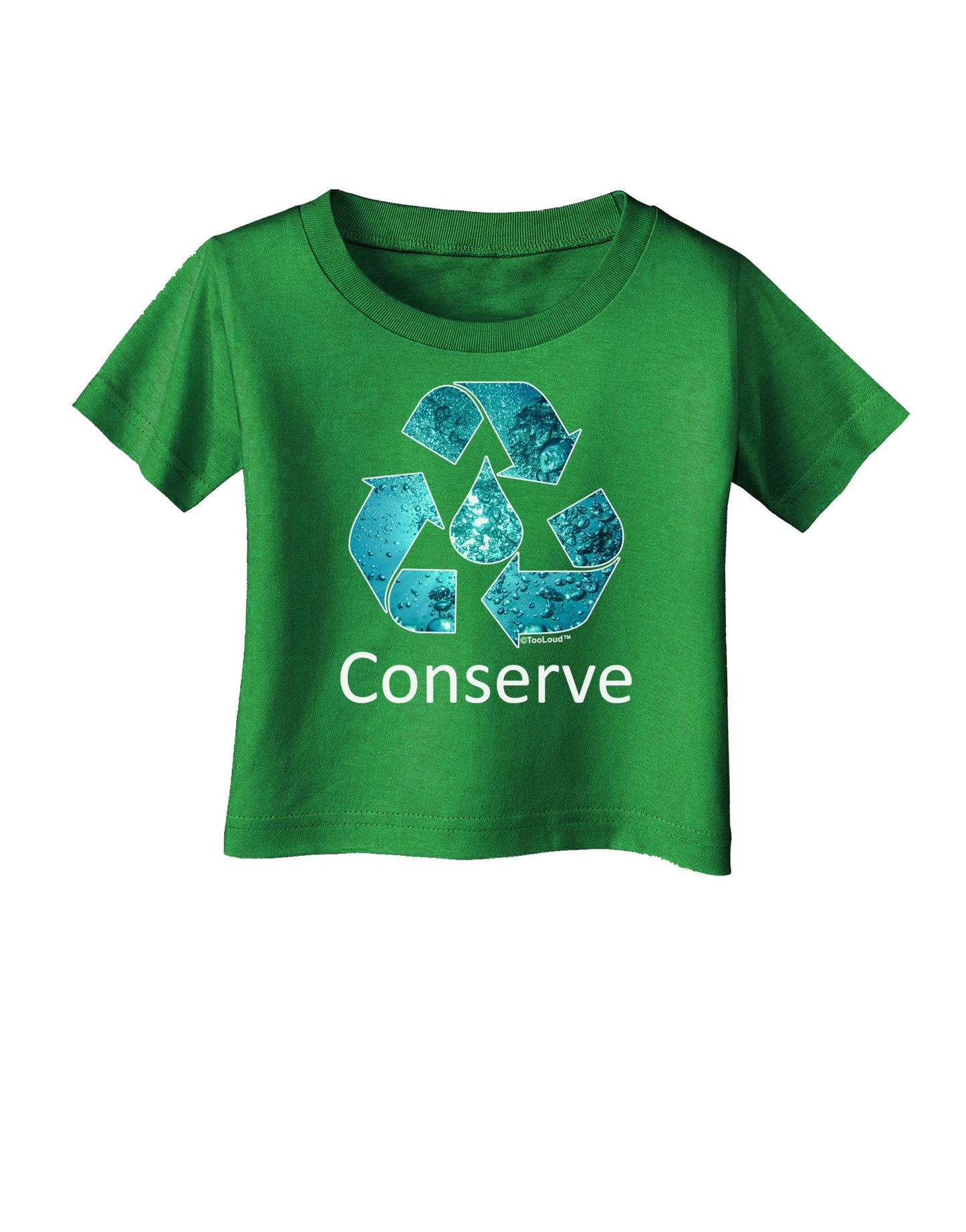 Water Conservation Text Infant T-Shirt Dark by TooLoud-Infant T-Shirt-TooLoud-Clover-Green-06-Months-Davson Sales