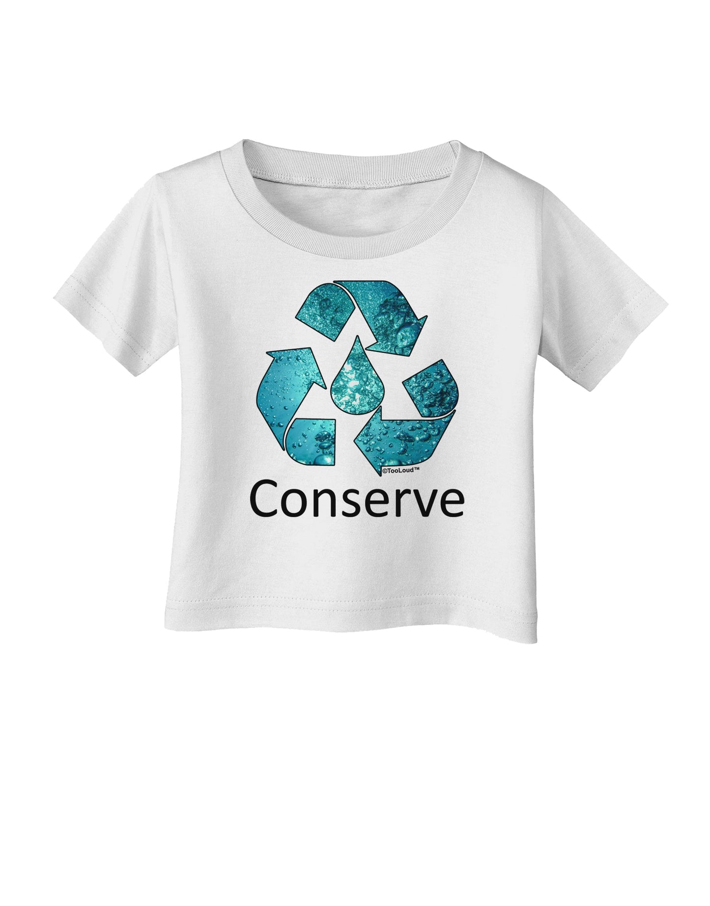 Water Conservation Text Infant T-Shirt by TooLoud-Infant T-Shirt-TooLoud-White-06-Months-Davson Sales