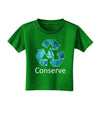 Water Conservation Text Toddler T-Shirt Dark by TooLoud-Toddler T-Shirt-TooLoud-Clover-Green-2T-Davson Sales