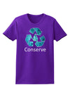 Water Conservation Text Womens Dark T-Shirt by TooLoud-Womens T-Shirt-TooLoud-Purple-X-Small-Davson Sales