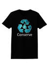 Water Conservation Text Womens Dark T-Shirt by TooLoud-Womens T-Shirt-TooLoud-Black-X-Small-Davson Sales