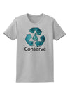 Water Conservation Text Womens T-Shirt by TooLoud-Womens T-Shirt-TooLoud-AshGray-X-Small-Davson Sales