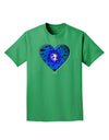 Water Droplet Heart Blue Adult Dark T-Shirt by TooLoud-Mens T-Shirt-TooLoud-Kelly-Green-Small-Davson Sales