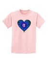 Water Droplet Heart Blue Childrens T-Shirt by TooLoud-Childrens T-Shirt-TooLoud-PalePink-X-Small-Davson Sales