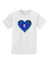 Water Droplet Heart Blue Childrens T-Shirt by TooLoud-Childrens T-Shirt-TooLoud-White-X-Small-Davson Sales