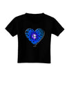 Water Droplet Heart Blue Toddler T-Shirt Dark by TooLoud-Toddler T-Shirt-TooLoud-Black-2T-Davson Sales