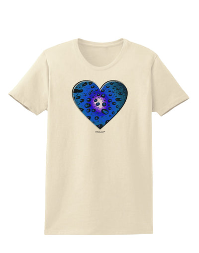 Water Droplet Heart Blue Womens T-Shirt by TooLoud-Womens T-Shirt-TooLoud-Natural-X-Small-Davson Sales