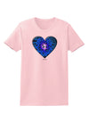 Water Droplet Heart Blue Womens T-Shirt by TooLoud-Womens T-Shirt-TooLoud-PalePink-X-Small-Davson Sales