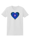 Water Droplet Heart Blue Womens T-Shirt by TooLoud-Womens T-Shirt-TooLoud-White-X-Small-Davson Sales