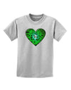 Water Droplet Heart Green Childrens T-Shirt by TooLoud-Childrens T-Shirt-TooLoud-AshGray-X-Small-Davson Sales