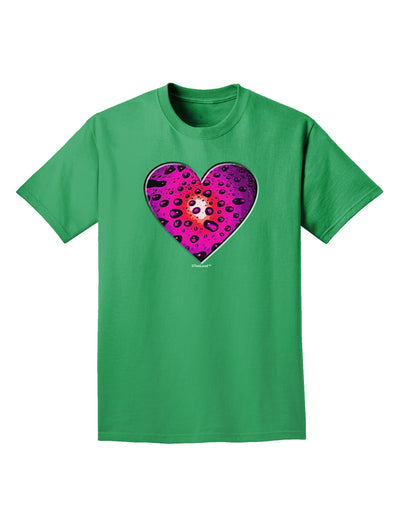 Water Droplet Heart Magenta Adult Dark T-Shirt by TooLoud-Mens T-Shirt-TooLoud-Kelly-Green-Small-Davson Sales