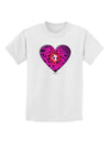 Water Droplet Heart Magenta Childrens T-Shirt by TooLoud-Childrens T-Shirt-TooLoud-White-X-Small-Davson Sales