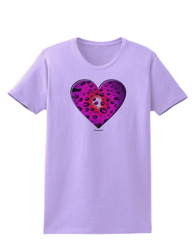 Water Droplet Heart Magenta Womens T-Shirt by TooLoud-Womens T-Shirt-TooLoud-Lavender-X-Small-Davson Sales