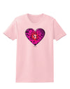 Water Droplet Heart Magenta Womens T-Shirt by TooLoud-Womens T-Shirt-TooLoud-PalePink-X-Small-Davson Sales