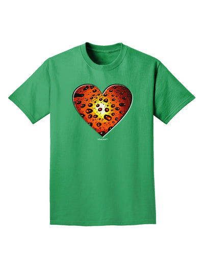 Water Droplet Heart Orange Adult Dark T-Shirt by TooLoud-Mens T-Shirt-TooLoud-Kelly-Green-Small-Davson Sales