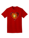 Water Droplet Heart Orange Adult Dark T-Shirt by TooLoud-Mens T-Shirt-TooLoud-Red-Small-Davson Sales