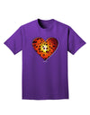 Water Droplet Heart Orange Adult Dark T-Shirt by TooLoud-Mens T-Shirt-TooLoud-Purple-Small-Davson Sales