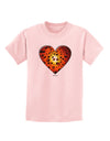 Water Droplet Heart Orange Childrens T-Shirt by TooLoud-Childrens T-Shirt-TooLoud-PalePink-X-Small-Davson Sales