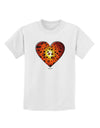 Water Droplet Heart Orange Childrens T-Shirt by TooLoud-Childrens T-Shirt-TooLoud-White-X-Small-Davson Sales