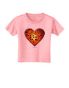 Water Droplet Heart Orange Toddler T-Shirt by TooLoud-Toddler T-Shirt-TooLoud-Candy-Pink-2T-Davson Sales