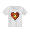 Water Droplet Heart Orange Toddler T-Shirt by TooLoud-Toddler T-Shirt-TooLoud-White-2T-Davson Sales