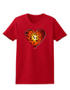 Water Droplet Heart Orange Womens Dark T-Shirt by TooLoud-Womens T-Shirt-TooLoud-Red-X-Small-Davson Sales