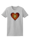 Water Droplet Heart Orange Womens T-Shirt by TooLoud-Womens T-Shirt-TooLoud-AshGray-X-Small-Davson Sales