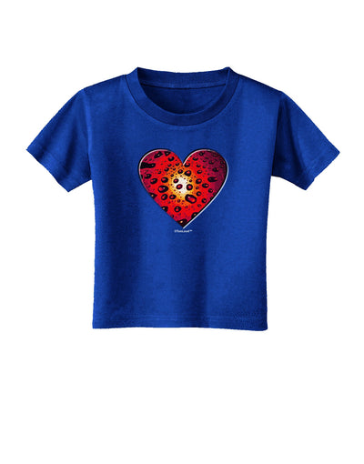 Water Droplet Heart Red Toddler T-Shirt Dark by TooLoud-Toddler T-Shirt-TooLoud-Royal-Blue-2T-Davson Sales