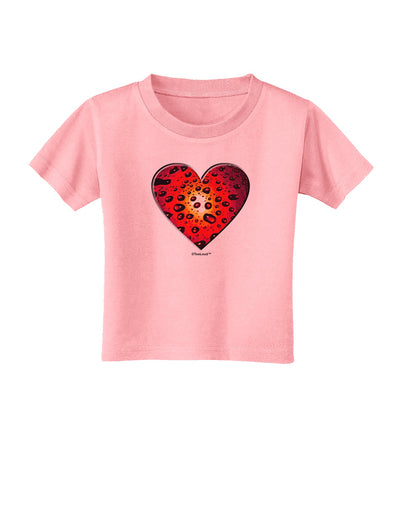 Water Droplet Heart Red Toddler T-Shirt by TooLoud-Toddler T-Shirt-TooLoud-Candy-Pink-2T-Davson Sales