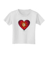 Water Droplet Heart Red Toddler T-Shirt by TooLoud-Toddler T-Shirt-TooLoud-White-2T-Davson Sales