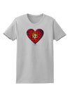 Water Droplet Heart Red Womens T-Shirt by TooLoud-Womens T-Shirt-TooLoud-AshGray-X-Small-Davson Sales