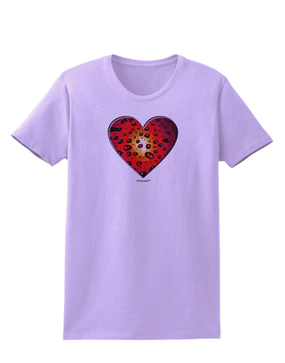 Water Droplet Heart Red Womens T-Shirt by TooLoud-Womens T-Shirt-TooLoud-Lavender-X-Small-Davson Sales