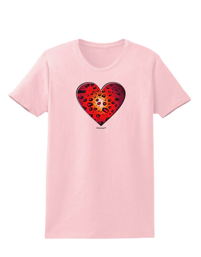 Water Droplet Heart Red Womens T-Shirt by TooLoud-Womens T-Shirt-TooLoud-PalePink-X-Small-Davson Sales