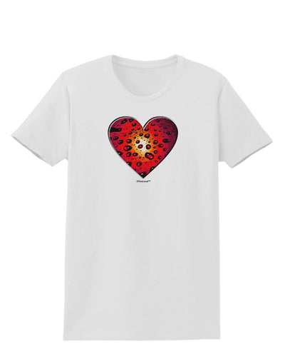 Water Droplet Heart Red Womens T-Shirt by TooLoud-Womens T-Shirt-TooLoud-White-X-Small-Davson Sales