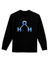 Water Molecule Adult Long Sleeve Dark T-Shirt by TooLoud-TooLoud-Black-Small-Davson Sales