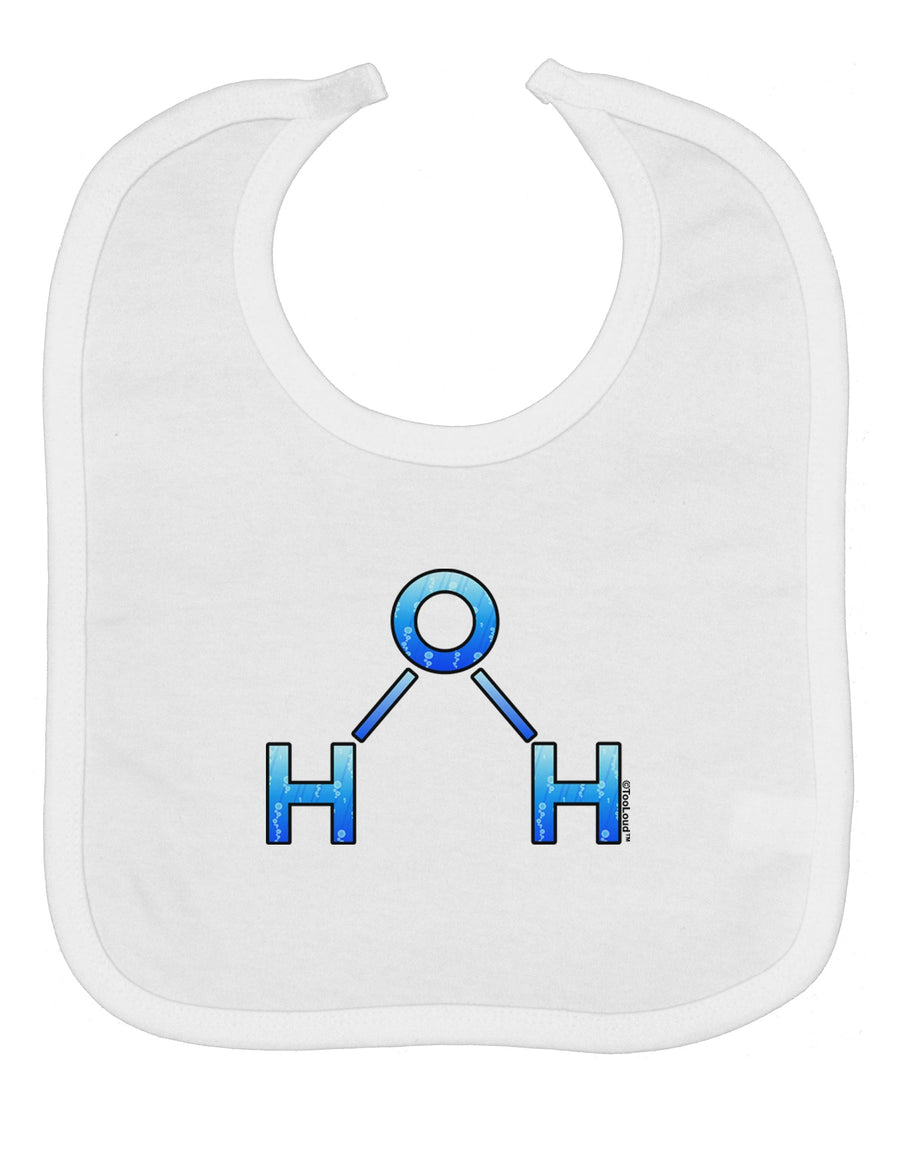 Water Molecule Baby Bib by TooLoud