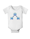 Water Molecule Baby Romper Bodysuit by TooLoud-Baby Romper-TooLoud-White-06-Months-Davson Sales