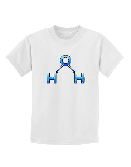 Water Molecule Childrens T-Shirt by TooLoud-Childrens T-Shirt-TooLoud-White-X-Small-Davson Sales