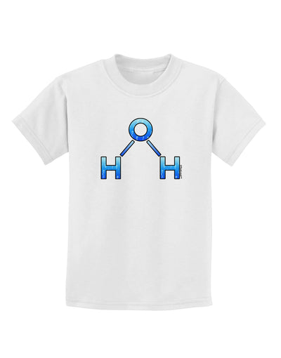 Water Molecule Childrens T-Shirt by TooLoud-Childrens T-Shirt-TooLoud-White-X-Small-Davson Sales