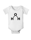 Water Molecule Text Baby Romper Bodysuit by TooLoud-Baby Romper-TooLoud-White-06-Months-Davson Sales