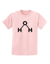 Water Molecule Text Childrens T-Shirt by TooLoud-Childrens T-Shirt-TooLoud-PalePink-X-Small-Davson Sales