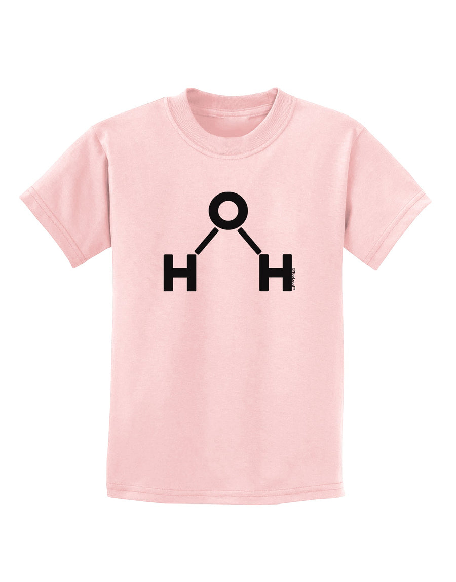 Water Molecule Text Childrens T-Shirt by TooLoud-Childrens T-Shirt-TooLoud-White-X-Small-Davson Sales