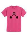 Water Molecule Text Childrens T-Shirt by TooLoud-Childrens T-Shirt-TooLoud-Sangria-X-Small-Davson Sales