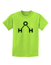 Water Molecule Text Childrens T-Shirt by TooLoud-Childrens T-Shirt-TooLoud-Lime-Green-X-Small-Davson Sales