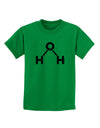 Water Molecule Text Childrens T-Shirt by TooLoud-Childrens T-Shirt-TooLoud-Kelly-Green-X-Small-Davson Sales