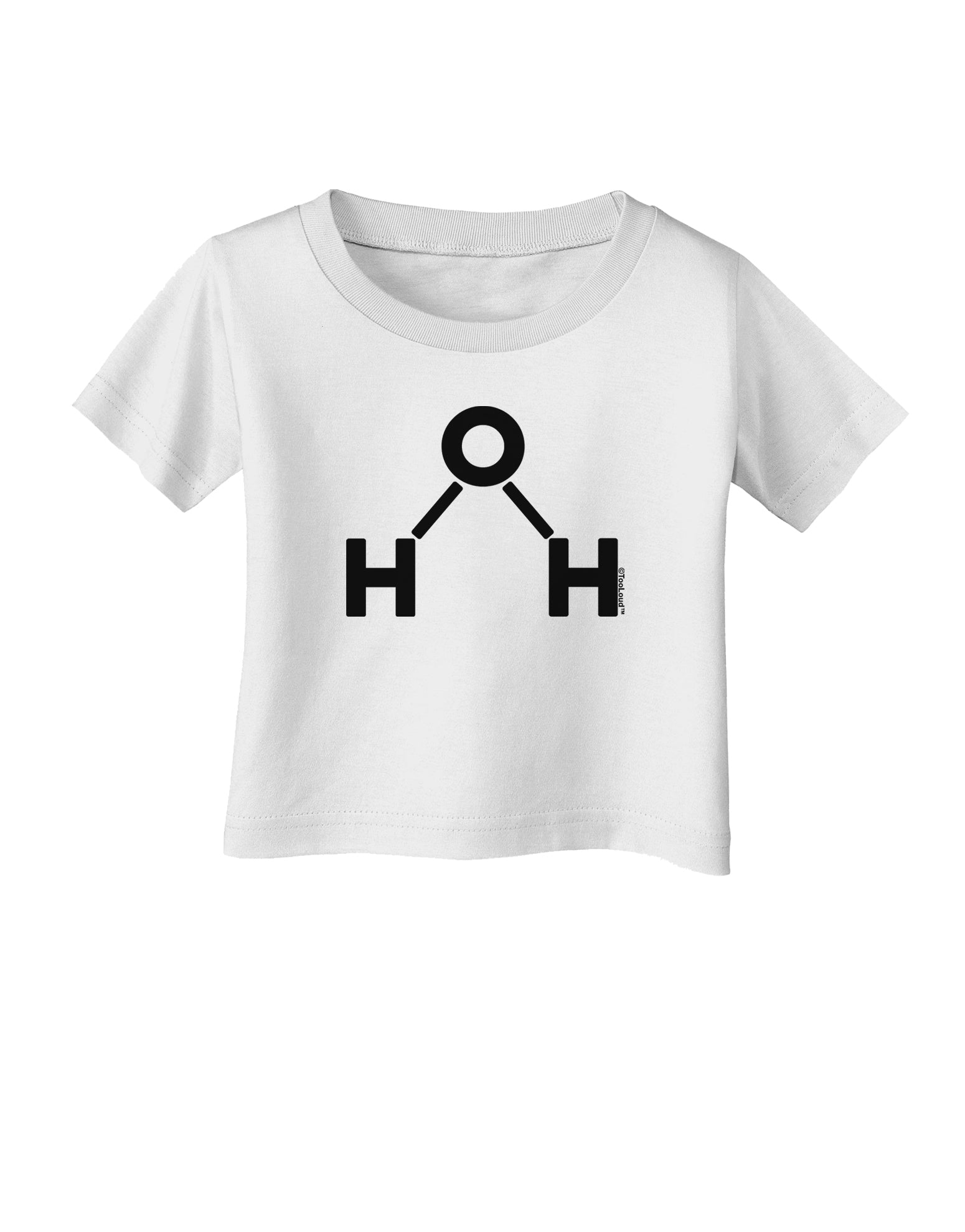 Water Molecule Text Infant T-Shirt by TooLoud-Infant T-Shirt-TooLoud-White-06-Months-Davson Sales