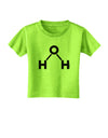 Water Molecule Text Toddler T-Shirt by TooLoud-Toddler T-Shirt-TooLoud-Lime-Green-2T-Davson Sales