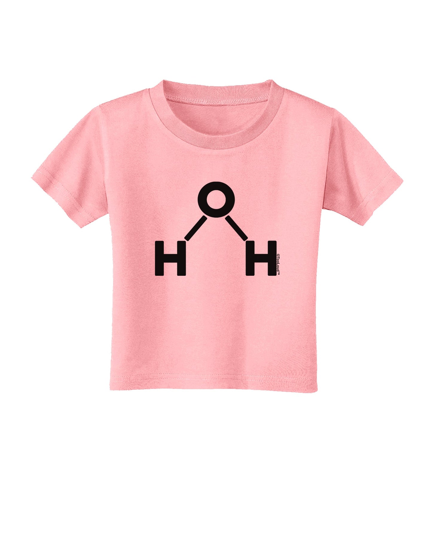 Water Molecule Text Toddler T-Shirt by TooLoud-Toddler T-Shirt-TooLoud-Candy-Pink-2T-Davson Sales