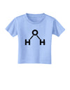 Water Molecule Text Toddler T-Shirt by TooLoud-Toddler T-Shirt-TooLoud-Aquatic-Blue-2T-Davson Sales