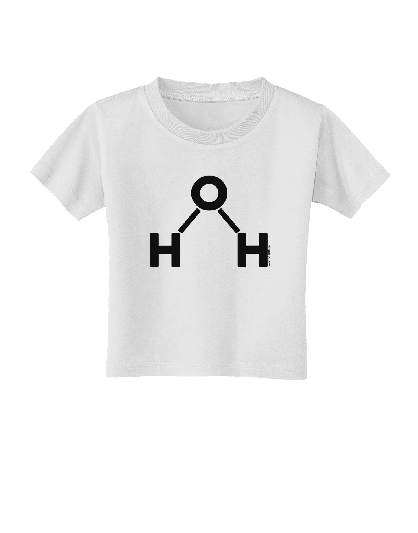 Water Molecule Text Toddler T-Shirt by TooLoud-Toddler T-Shirt-TooLoud-White-2T-Davson Sales